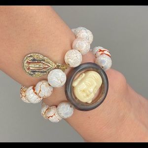 Bracelets with Buddha and charm